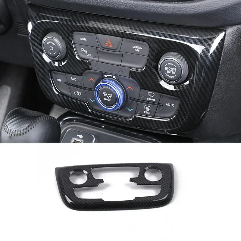 For Jeep Compass 2017 2018 2019 2020 Window Lift Switch Button Cover Trims center conlose Hand brake Panel  Interior Accessories