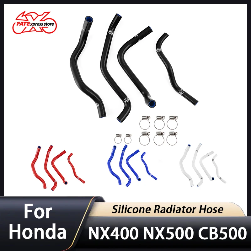 

Motorcycle Silicone Radiator Hose Kit For Honda NX400 NX500 CB500 Hornet 2024-2025 CB500 F X R 2013-2024 Water Tank Tube Pipe