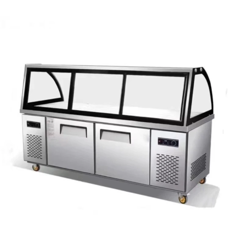 FOODLINE Food Exhibition Refrigerated Showcase Balanced Air Flow Fast Uniform Cooling Processing Unit