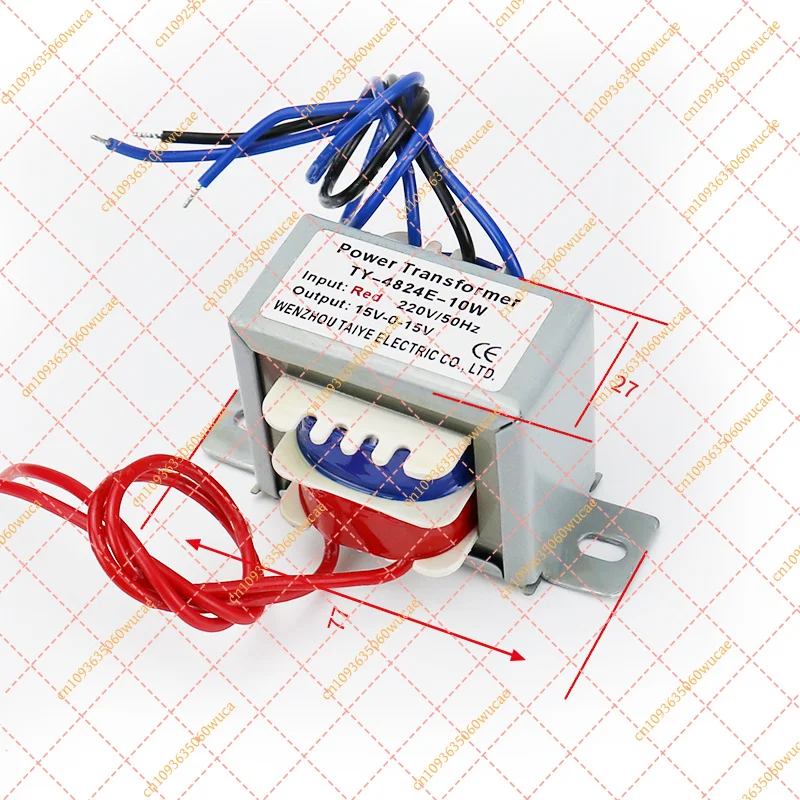 10W Audio Power Transformer Single/Dual Input 220V AC to 6V 9V 12V 15V 24V