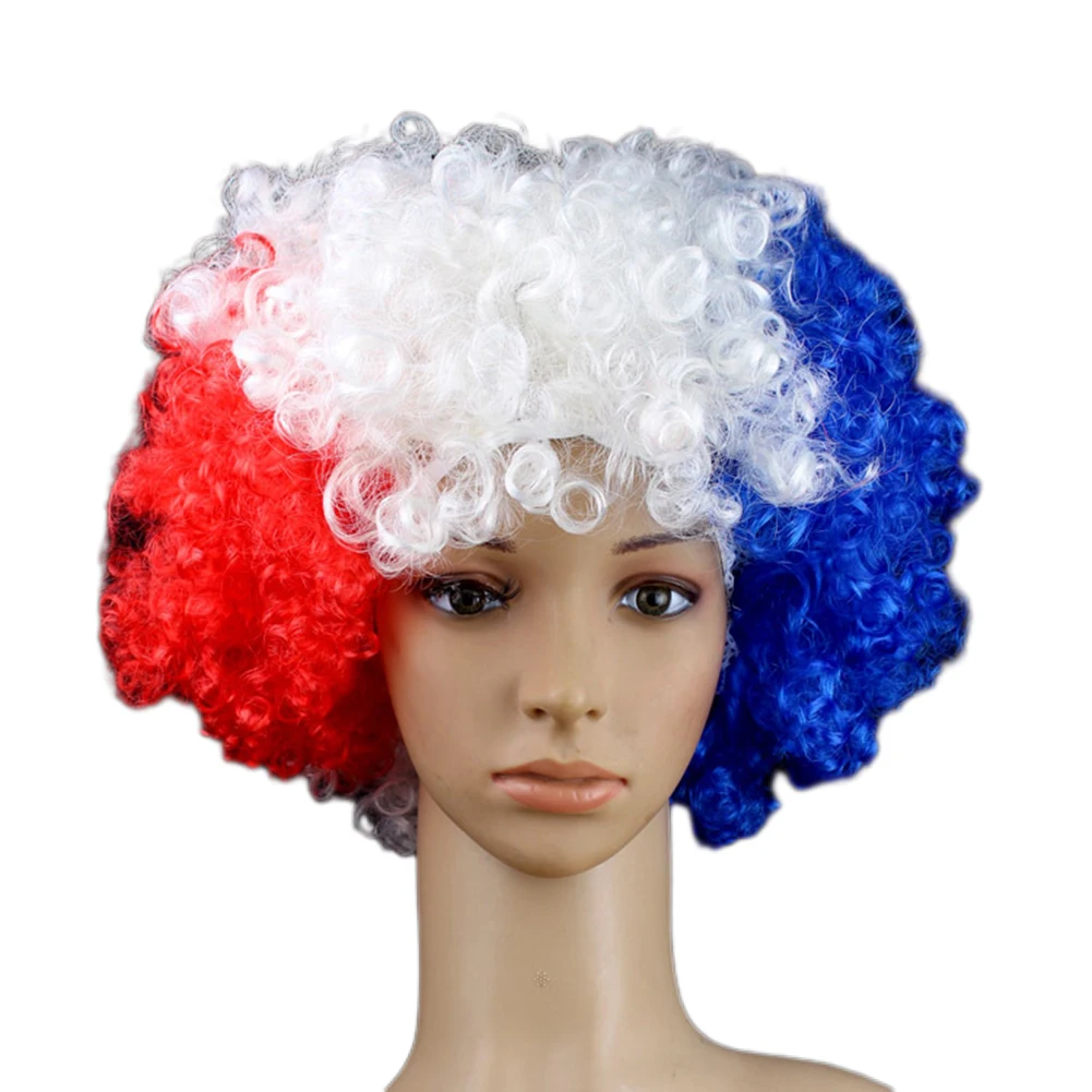 

Practical Soccer Sports Parties Cheer Wig Props Cheer Wig Props Cheer Wig Hair Cover Props Headwear Soccer Game