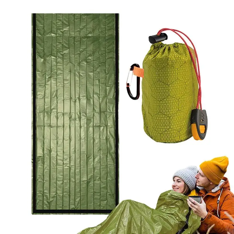 

Survival Sleeping Bag Waterproof Camping Sack Lightweight Thermal Blanket Survival Gear For Camping Hiking Outdoor Adventure