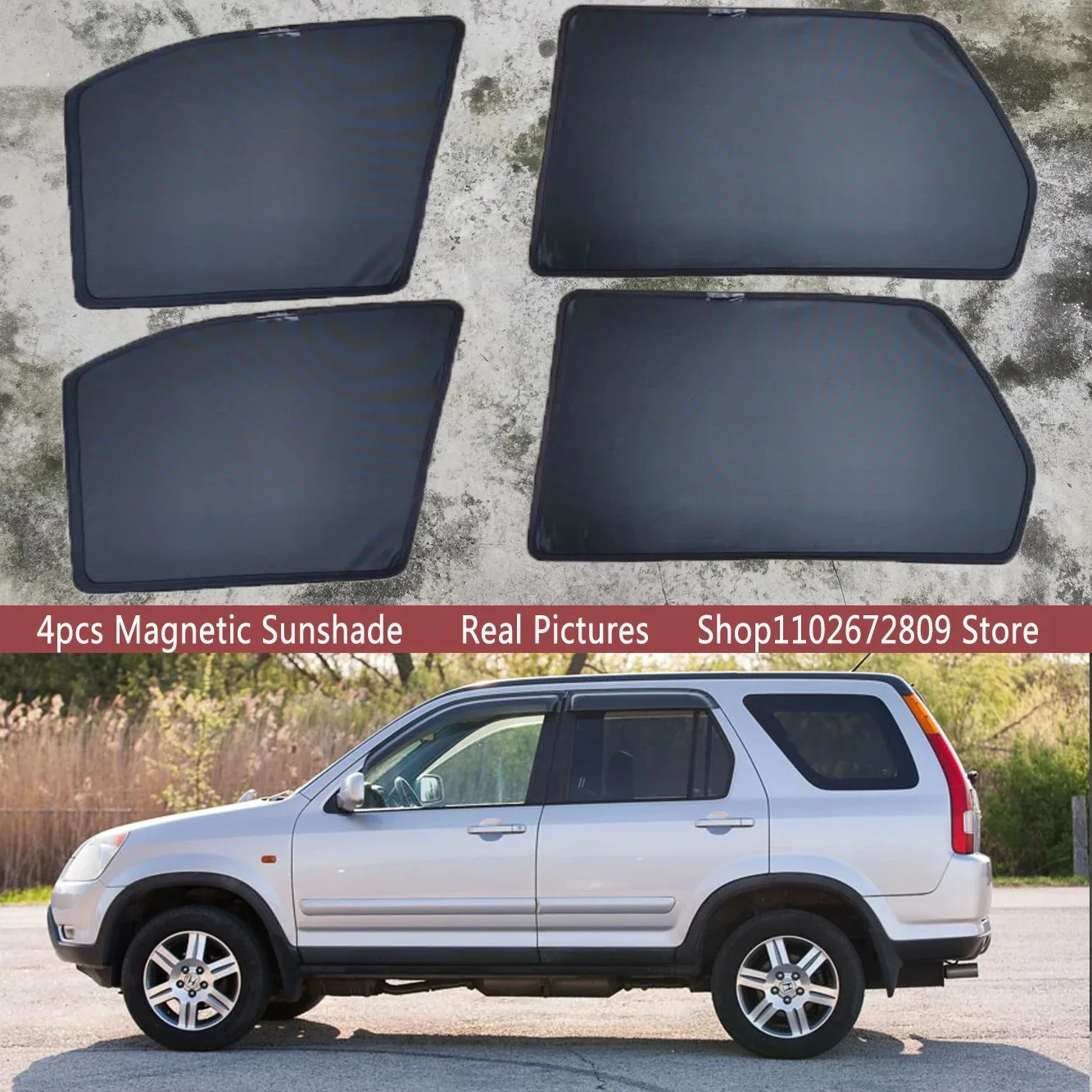 

Magnetic Car Sunshade Shield Front Windshield Frame Curtain Sun Shades for Honda CR-V CRV 2th Gen 2002 - 2006 2003 Accessories