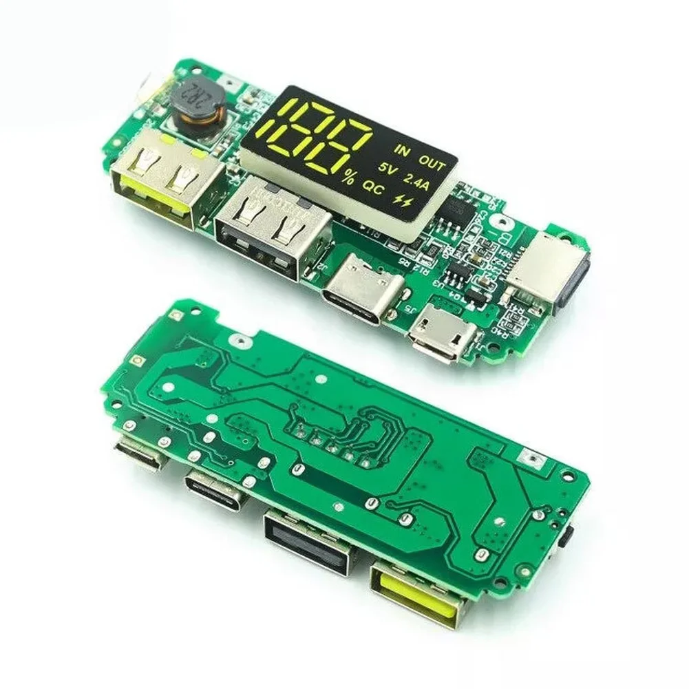 Travel Power Backup Power Bank Module User Friendly Charging Module Module 67mm*25mm 5v 2.4A 2.4A 2A 1A Outputs