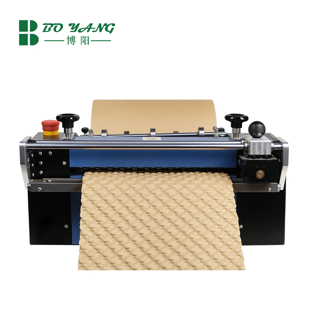 Boyang Embossing Machine Envelope Making Machine Cowhide Foam Paper Filling Wrapping Folding Roll Automatic Foam Pressing 220V