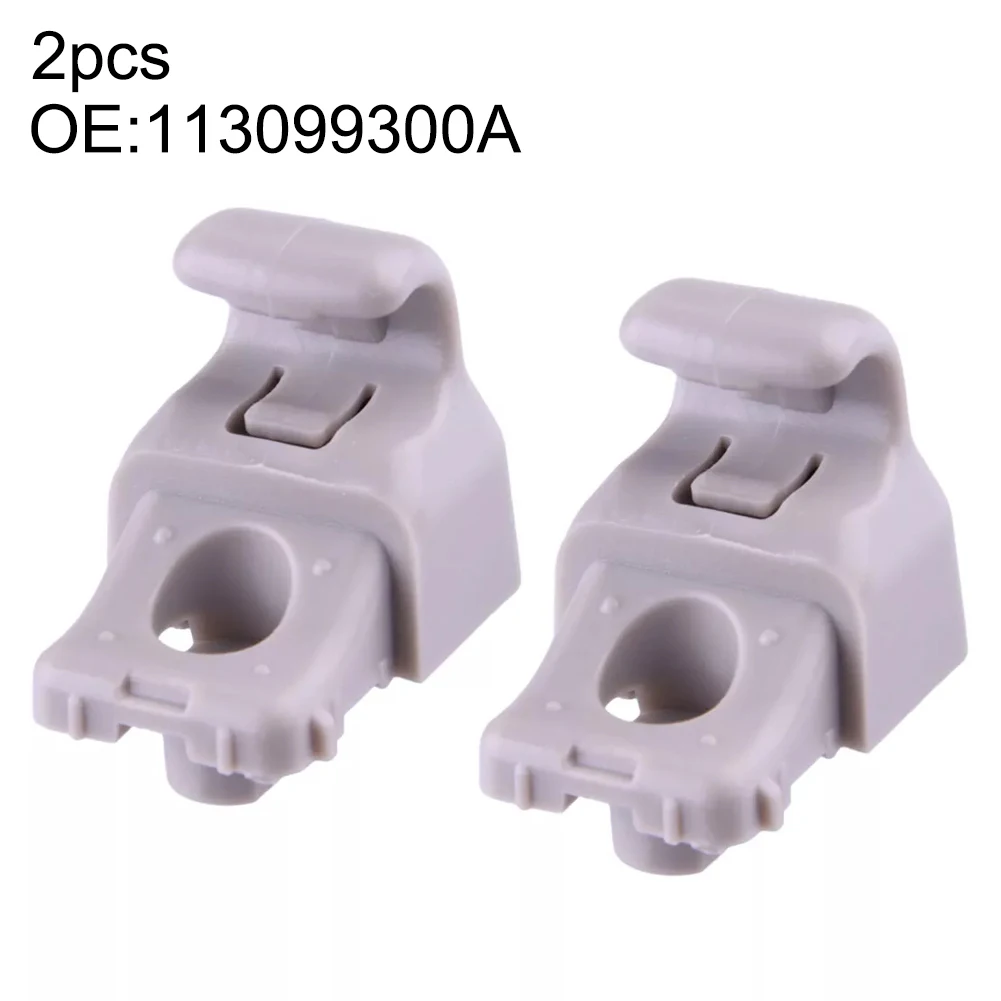 2pcs Plastic Grey-Visor Visor Mounting Bracket Clamp For Tesla For Model 3 2017-2020 Parts-Accessories