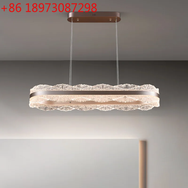 

Современный минималистичный свет, роскошная люстра для ресторана, итальянский минималистский обеденный стол премиум-класса, барная стойка, одно слово, полоса света