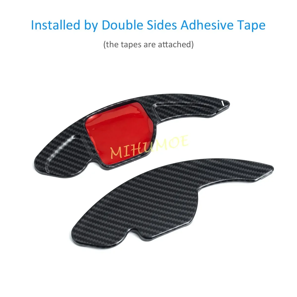 Per Audi A3 A4 A5 A6 A7 A8 Q3 Q5 TT volante Paddle Shifter Extension aspetto in fibra di carbonio