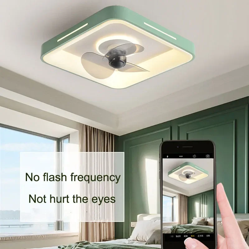 

Ceiling Fan with Light for Dining Room Bedroom Ceiling Fan Lamp Remote Dimmable 360 Degree Rotate Shake Head Reversible Fans