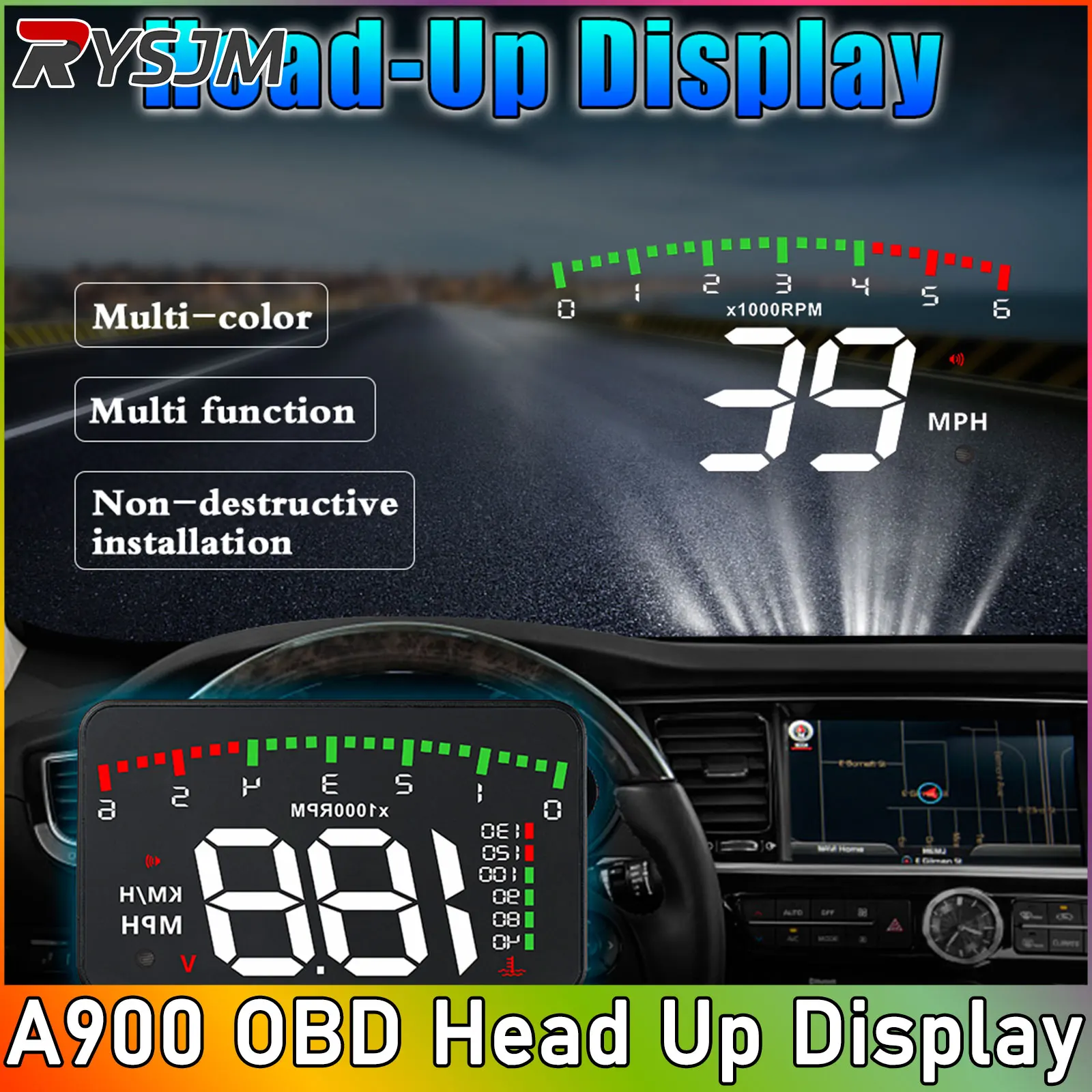 A900 Obd Hud Head U… - image