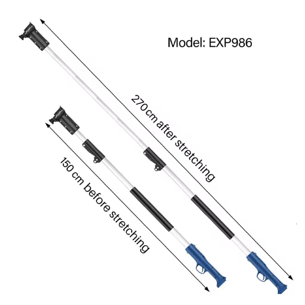 2.7meter EXP986 Telescopic Extension Rod for Pru30,pru36,,pru40,pru45, 8605pro,8608,758,768 Pruners,5803,cs-1,cs-2 Chain Saw