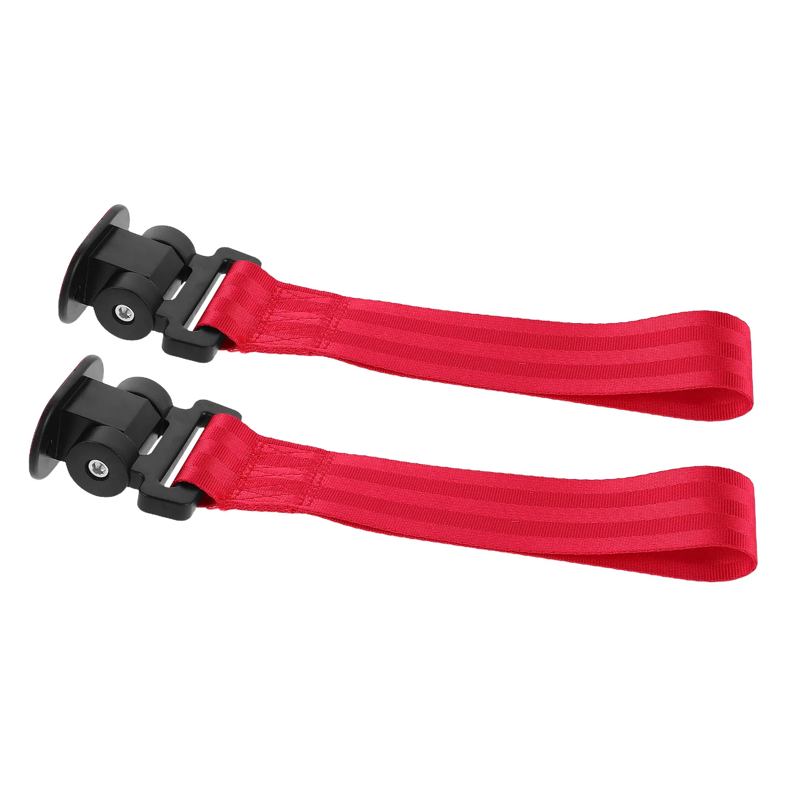 

2Pcs Red Car Nylon Tow Strap Decorative Adhesive Front Bumper Traction Rope Automotive Towing Strap Sports Vehicle Modification