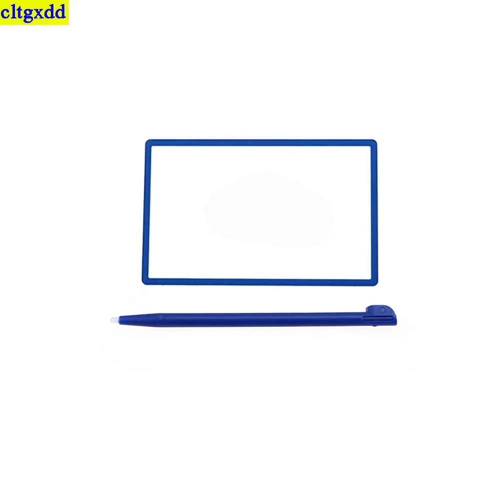 طقم إصلاح العدسات البلاستيكية Cltgxdd ، لوحة شاشة LCD في الجزء العلوي من قلم اللمس ، 2DS ، مجموعة واحدة
