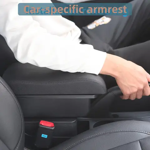 For Seat Ibiza Armrest Box For Seat Ibiza 6j Ibiza 6L Car Armrest Auto Storage Box Retrofit parts Interior Car Accessories Arm