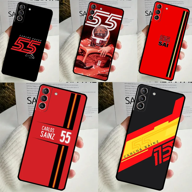 Carlos Sainz F1 Case For Samsung Galaxy S24 S23 Ultra S22 S20 FE S21 FE Note 10 20 S8 S9 S10 Plus Cover