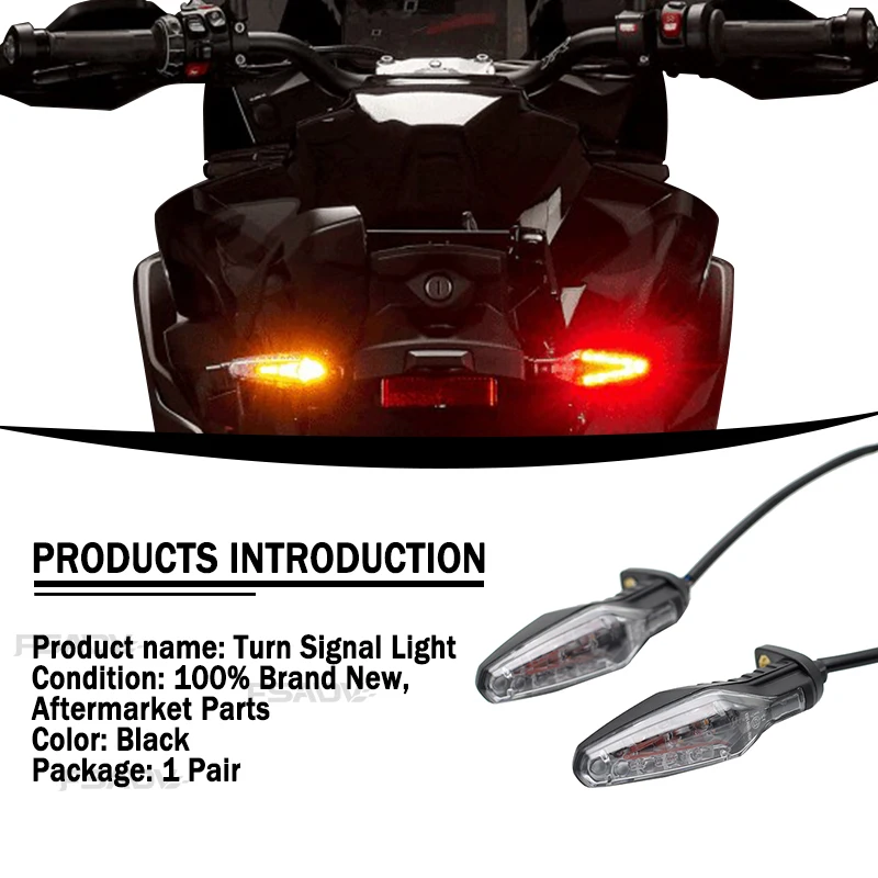 Motorcycle LED Turn Signal Rear Brake Tail Light Flashing Lamp For BMW R1300GS R1250GS ADV M1000RR S1000RR S1000XR S1000R F900GS