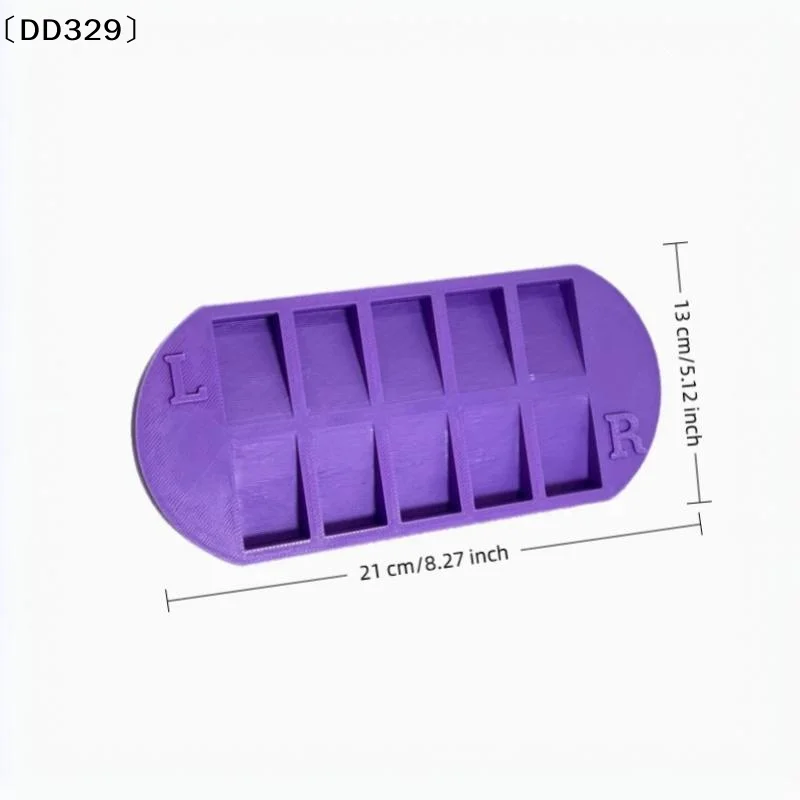 1Pcs False Nail Display Organizer 10-Grids Nail Tip Storage Tray With L/R Mark Reusable Nail Art Storage Plate 〔DD329〕 - view 6