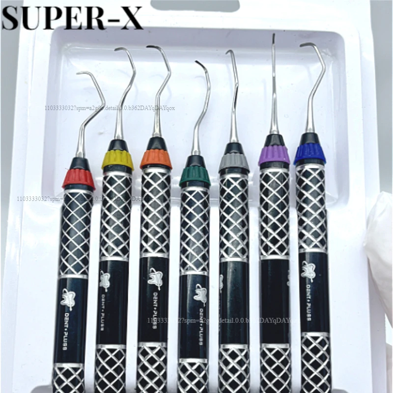 7Pcs/Set Teeth Cleaning Dental Scaler Set Periodontal Gracey Bone Curettes Perio Dentistry Oral Care Teeth Whitening Tool