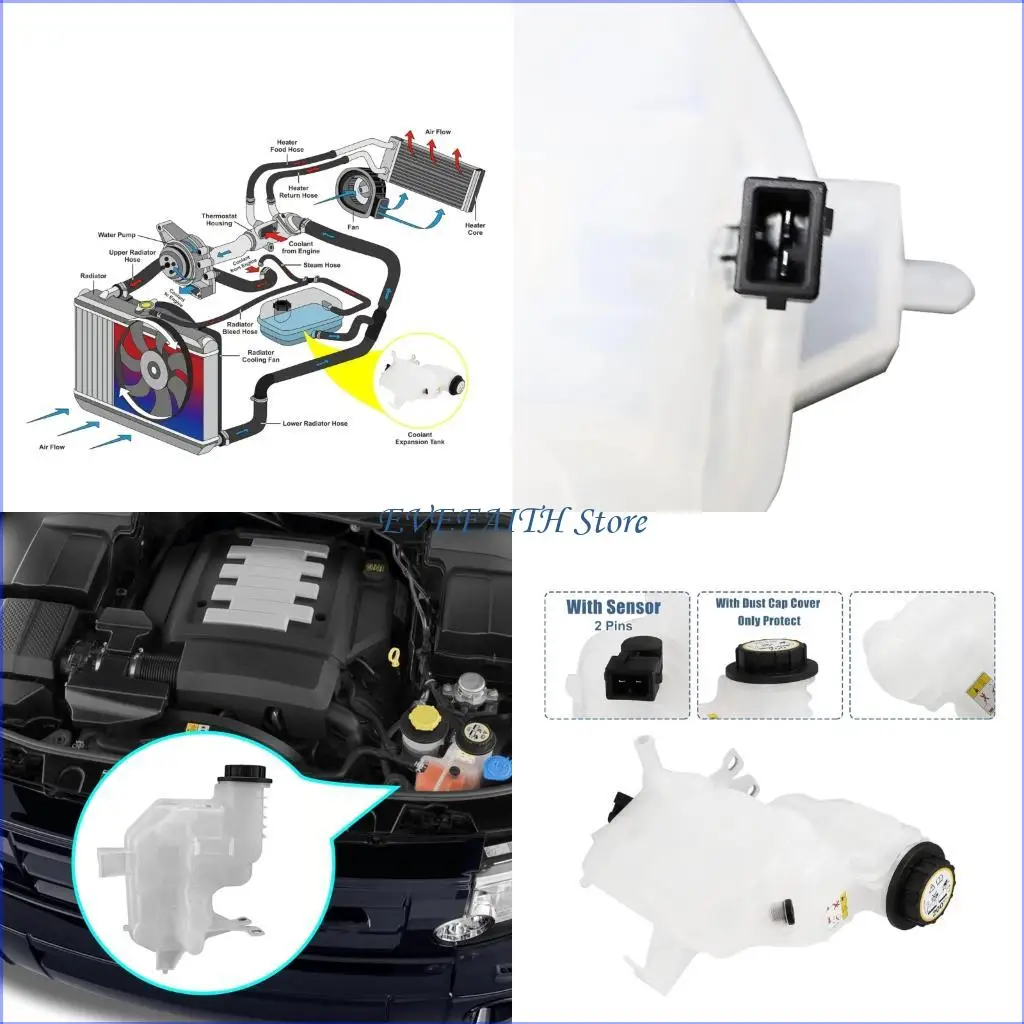 

124B PCJ500030 603-759 ADP11557001S 1.5L Capacity Coolant Storage For LR4 LR3