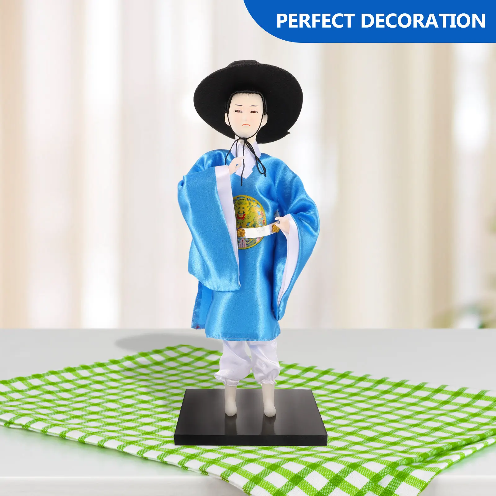 

Traditional Korean Figure Artisan Crafted Exquisite Detail Desktop Decor Korean Style Living Room Office Decoration
