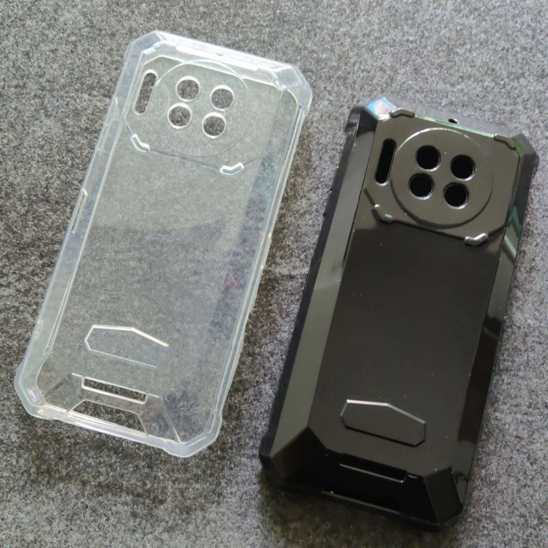 Dla Oukitel WP19 Miękkie etui na telefon TPU Czarny przezroczysty silikonowy pokrowiec dla OUKITEL WP19 Oukitel WP 19 Ochronna powłoka Bcak