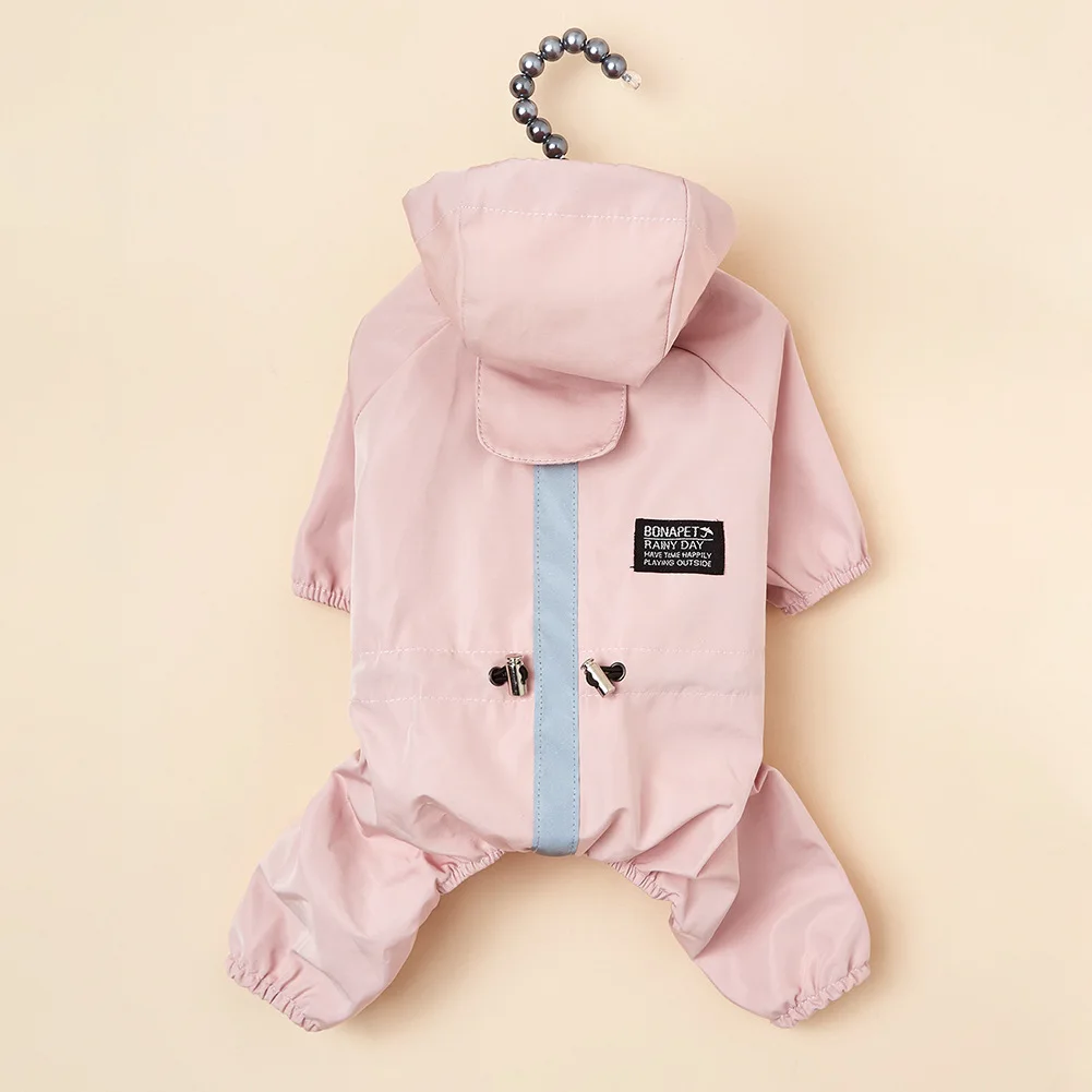 Wasserdichter Hunderegenmantel, reflektierende Kapuze, wasserdichte Jacke, Haustier-Overall, kleine Hunde, Outdoor-Zubehör, französische Bulldogge, Chihuahua – Detail 7