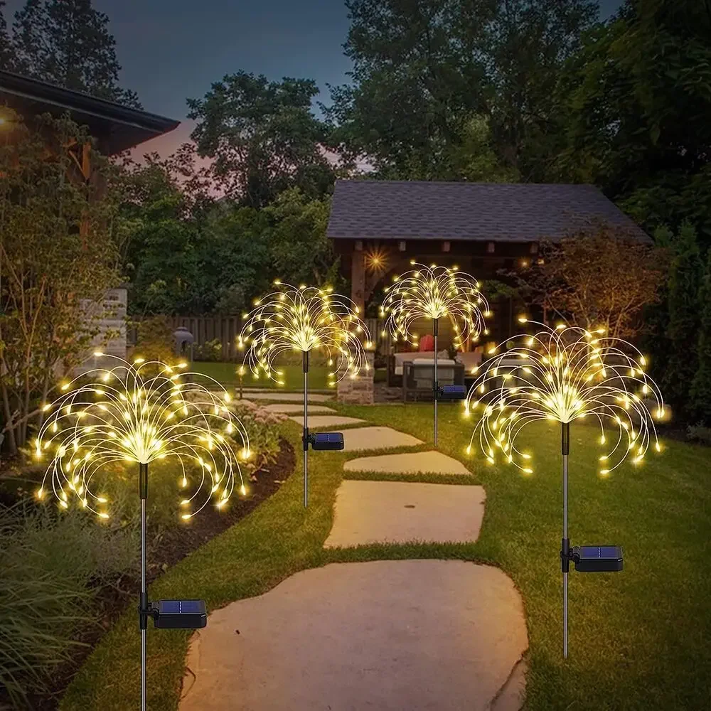 

120/150 светодиодный солнечный водонепроницаемый светильник для уличного ландшафтного украшения, вечерние венок, светильник «сделай сам», световая строка в форме