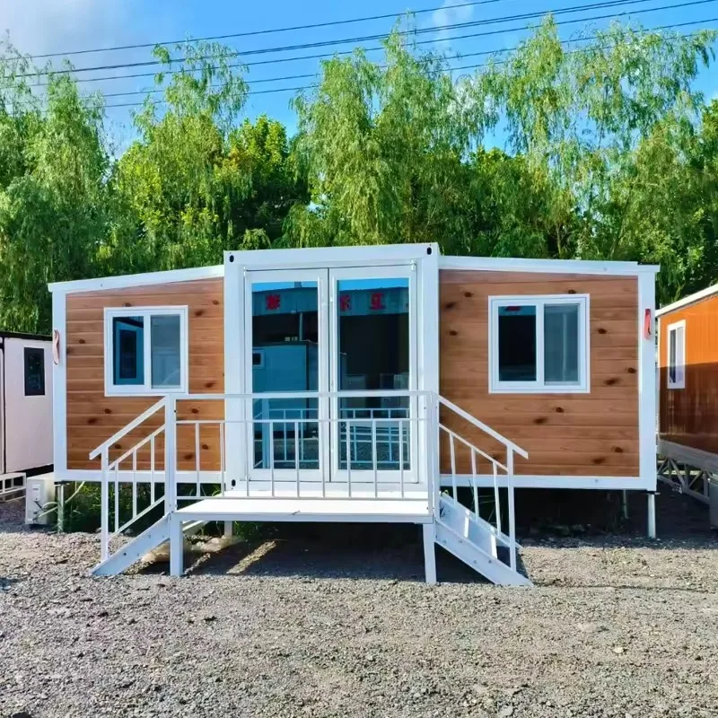 Modern Living 2 Bedroom Hotel Office Expanding Foldable Portable Mobile Homes Mobile Folding Prefab Expandable Container House