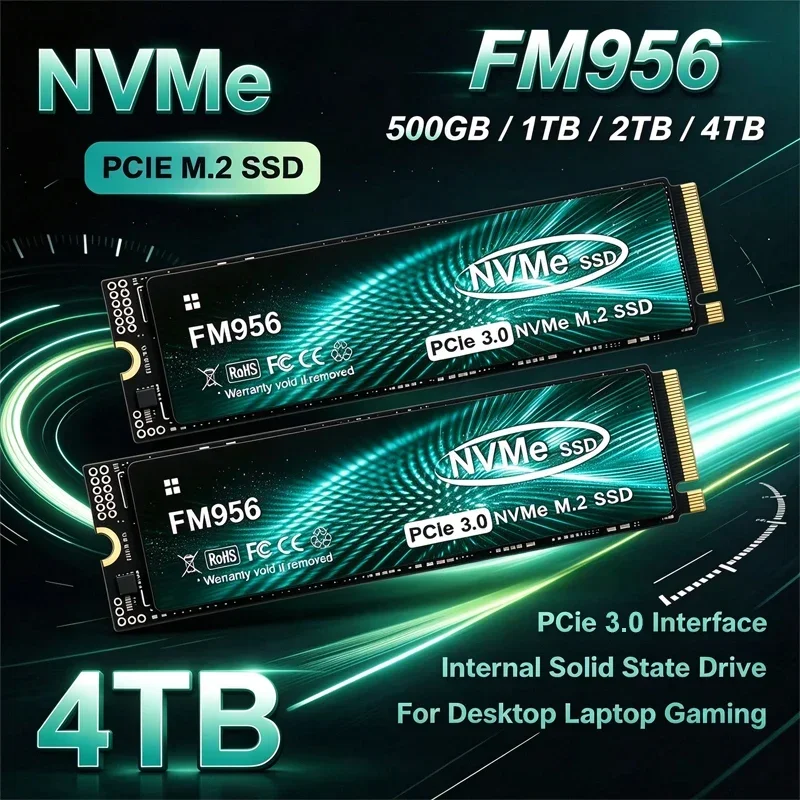 SSD M.2 FM956 original, 500 GB, 1 TB, 2 TB, 4 TB, PCIe 3.0, NVMe, M.2 2280, disco SSD interno, unidade de estado sólido para computadores de mesa e portáteis.