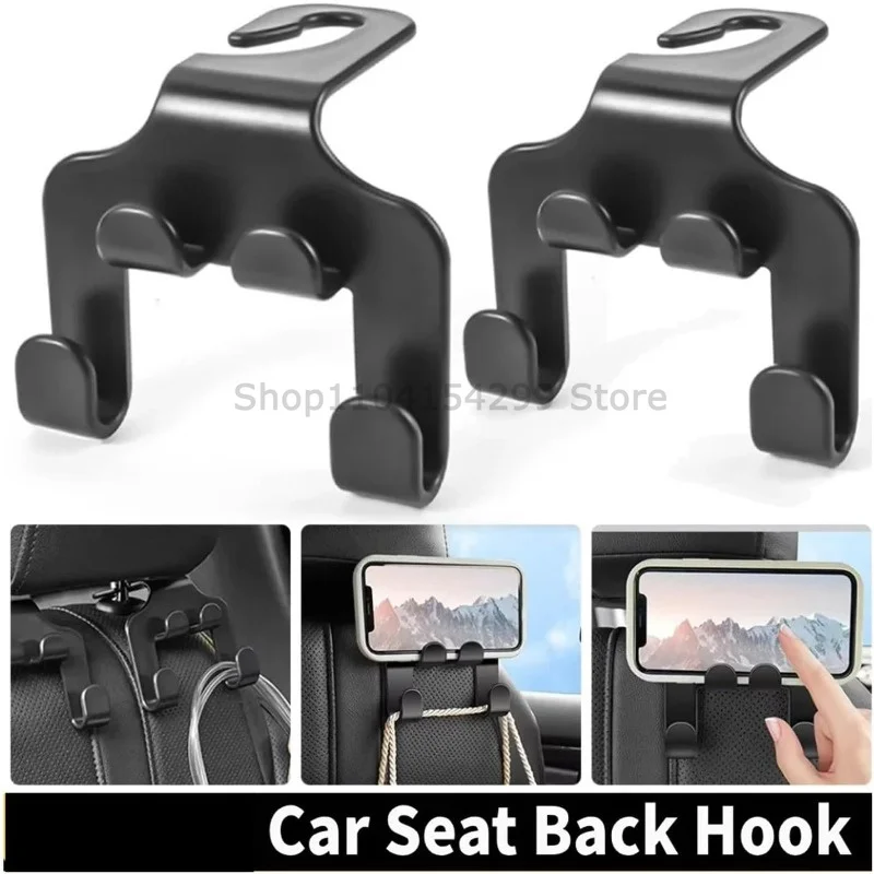 Car Seat Hook Hanging Storage Mobile Phone Holder Multifunctional  Rear Seat  Bracket  Back of Car Interior Seats Hanger  New