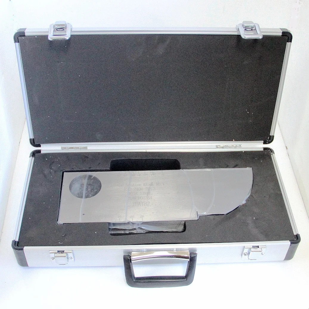 NDT Ultrasonic Flaw Detector CALIBRATION BLOCK Carbon Steel 1018 IIW V1 Calibration Block view 4