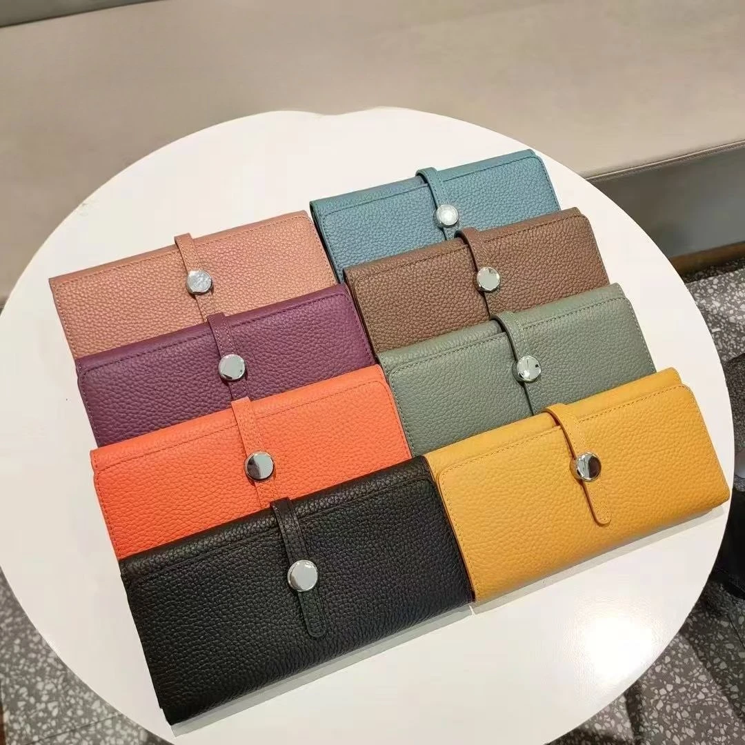 2027 New Fashion Cow Genuine Leather Women Long Wallets Real Leather Female Luxury Brand Design Clutch Girl Lady Gift Cash Purse