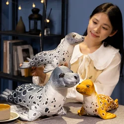 2Size Simulation Seal Soft Cute Seal Stuffed animal Doll Soft Throw Pillow for Perfect Family Boy and Girl Holiday Birthday Gift