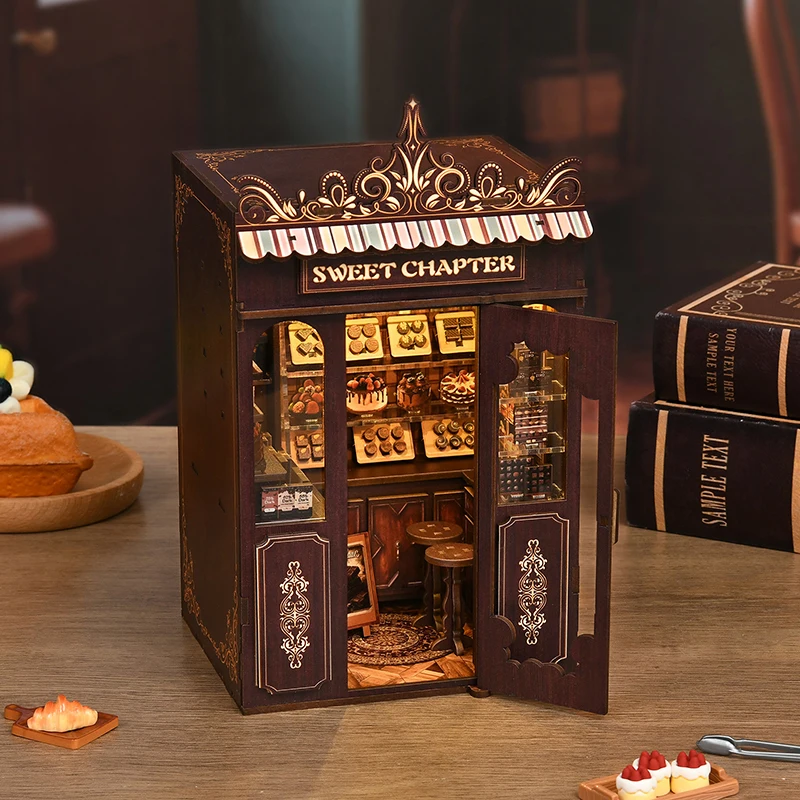 

DIY Wooden Miniature Doll Houses Kit 3D Puzzle Assembling Room Models Toys Home Bedroom Decoration Dollhouse For Christmas Gift