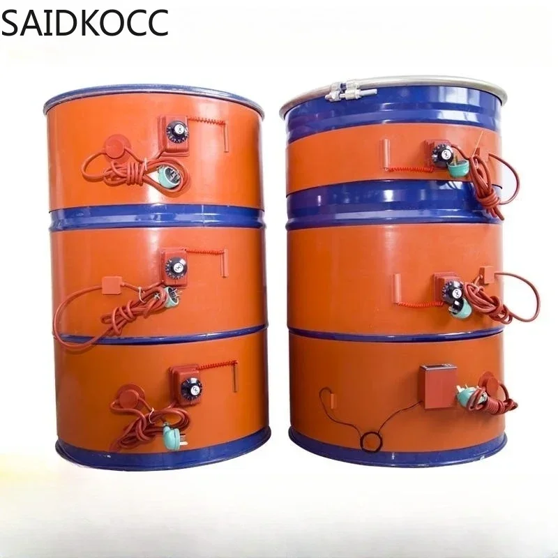 SAIDKOCC Electric Oil Drum Silicone Heating Belt Silicone Band Drum Heater DIY Rubber Heater Oil Gas Tank Metal Barrel Heater