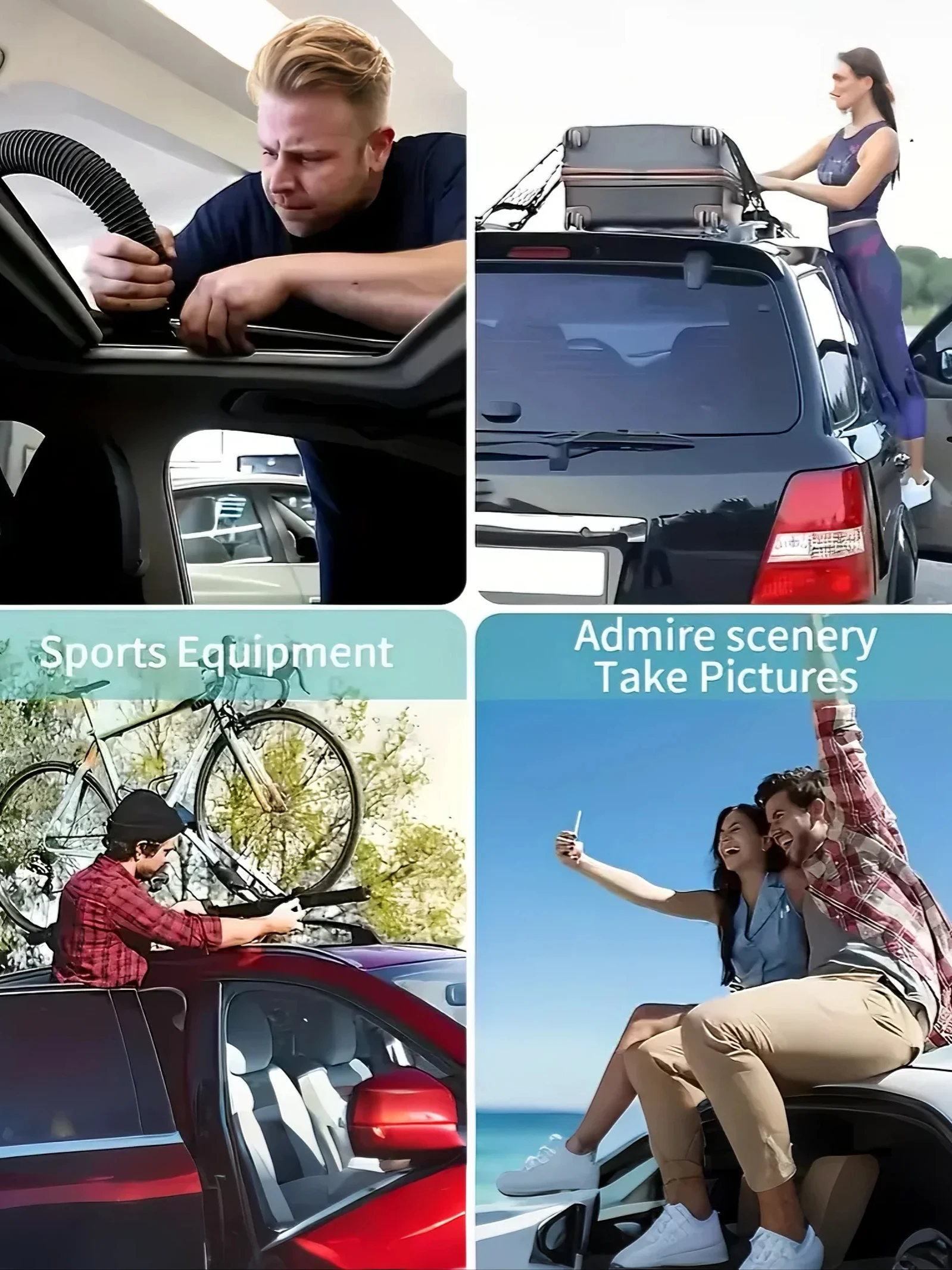 Składana aluminiowa stopka do drzwi samochodu (dostęp do dachu) – kompatybilna z sedanami, samochodami sportowymi, pojazdami terenowymi i innymi modelami.