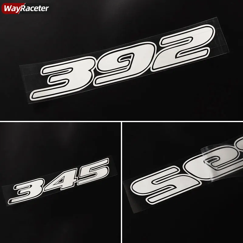 Car Front Bumper Sticker 392 345 Style Body Graphics Vinyl Decal For Dodge Challenger SRT SXT Charger Hellcat Accessories