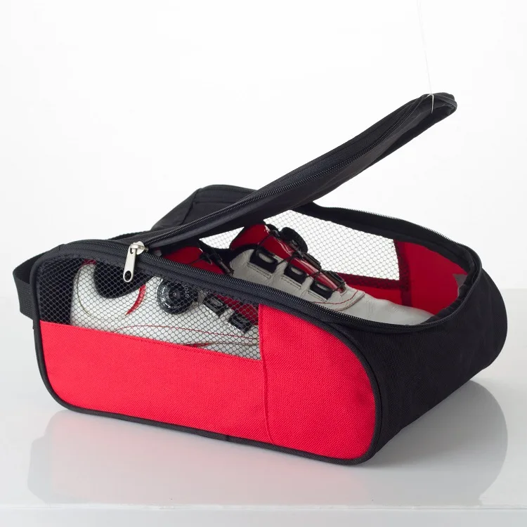 Lightweight Golf Shoe Tote Bag Durable Polyester Golf Shoes Organizer with Ventilated Mesh for Golf Course