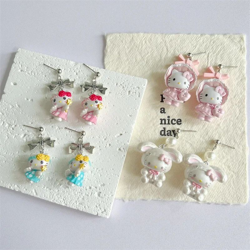 

Hello Kitty Accessorie Cute Cartoon Cat Cross Dressing Accessories Women Supplies Desktop Decoration Girl Student Gift Wholesale