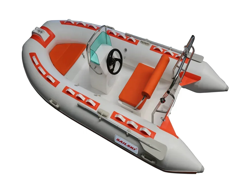 SAILSKI Fiberglass RIB Boat RIB360B 3.6m Sports for 5 Person (SAIL Outboards 15HP,20HP )
