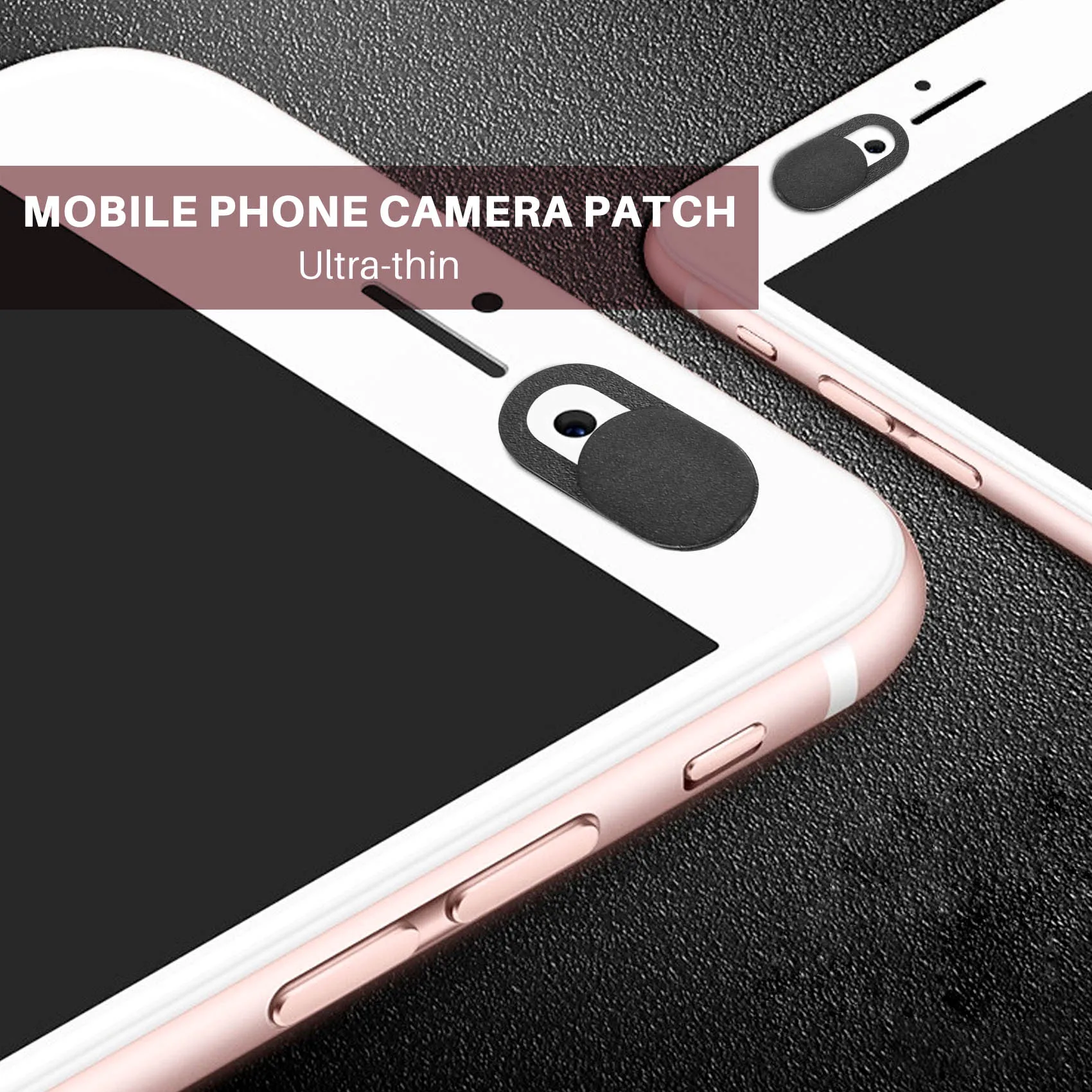 A003 3pcs Plastic Camera Shield Stickers Notebook PC Tablet PC Mobile Anti-Hacker Peeping Protection Privacy Cover black
