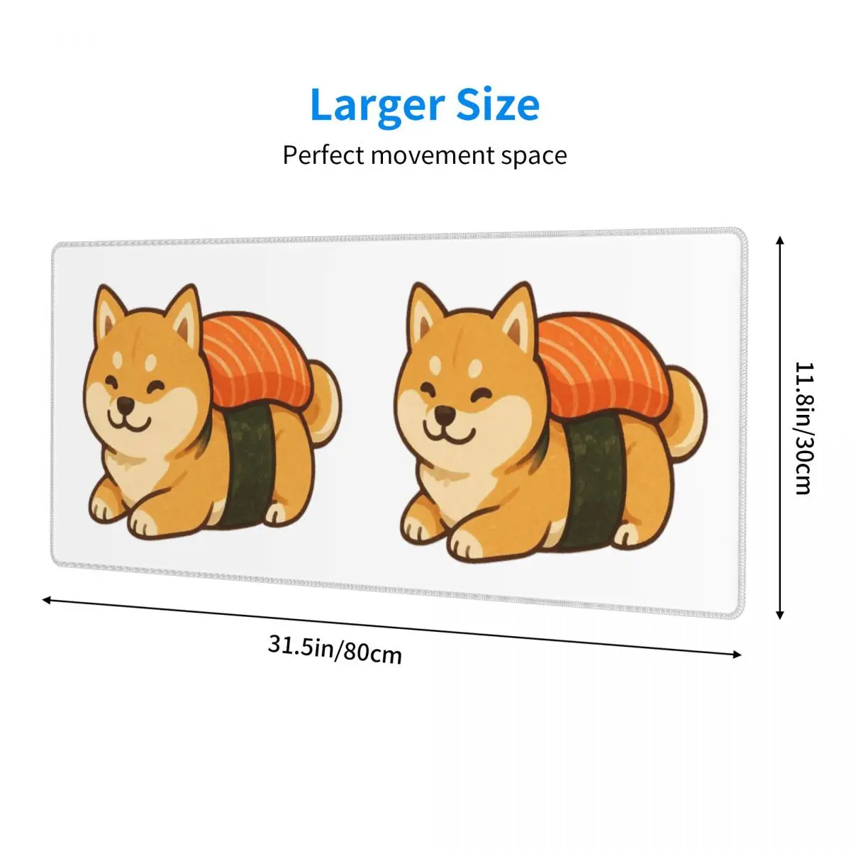 Large Mouse Pad Sushi Cute Shiba Inu Dog Gamer PC Laptop Mats Keyboard Carpet Computer Gaming Office Accessories Desk Mat