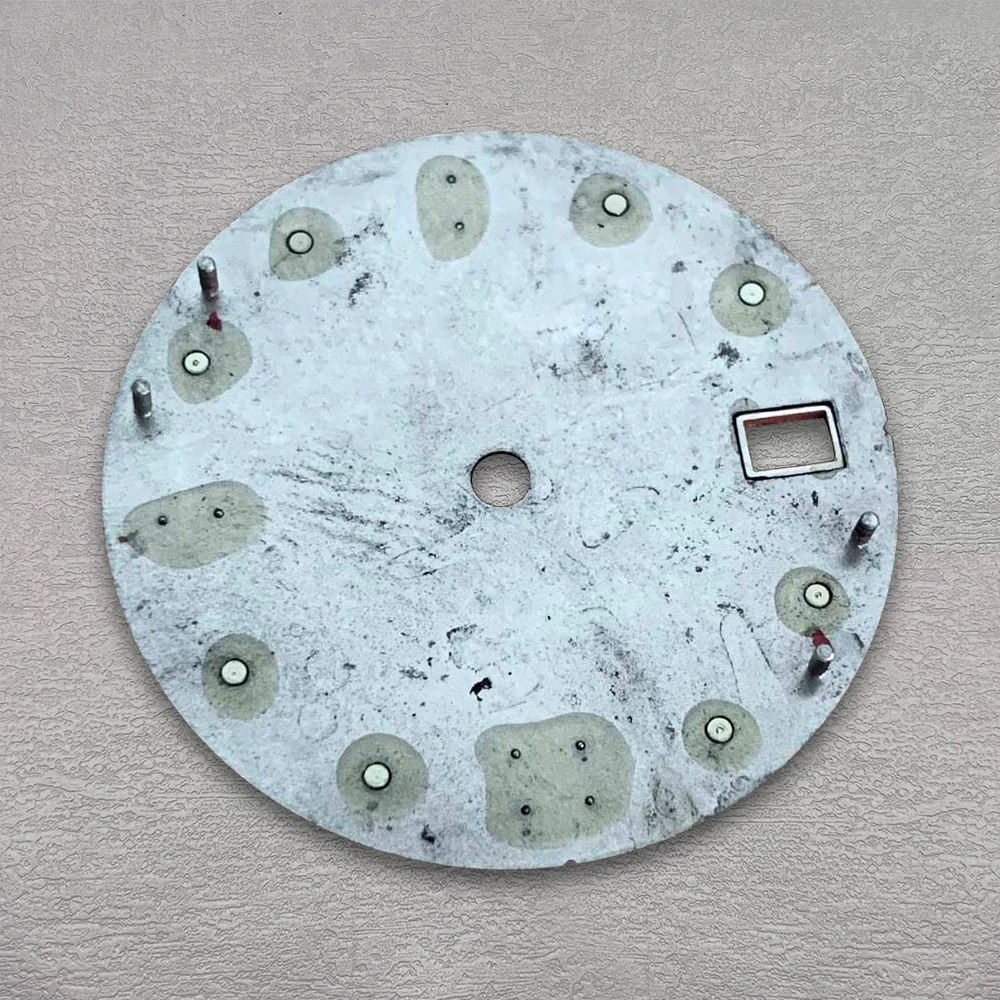 High Quality 28.5mm S Logo NH35 Dial 3D Footprints Dial Fit NH35 Movement C3 Green Luminous SKX007/SUB Dial NH35 Accessories