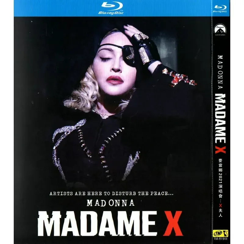 Music documentary, madonna 2021 concert x madame bd high definition 1080p blu-ray 1 disc