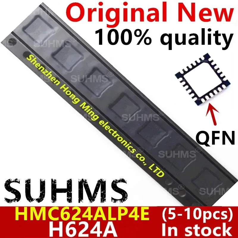 (5-10piece)100% New HMC624ALP4E HMC624A H624A QFN-24