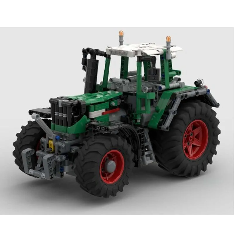 MOC-251699 New Farm Agricultural Tractor Building Block Model, 664 Parts, MOC Creative Boys' Children's Birthday Toy Gift