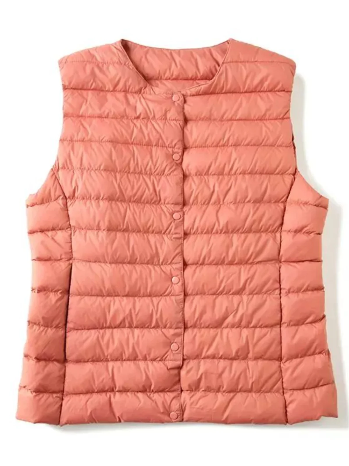 New October Men's down Vest Coat Duck Feather Warm Fashionable Urban Style Regular Length No Hat Stand Collar Couple's Style