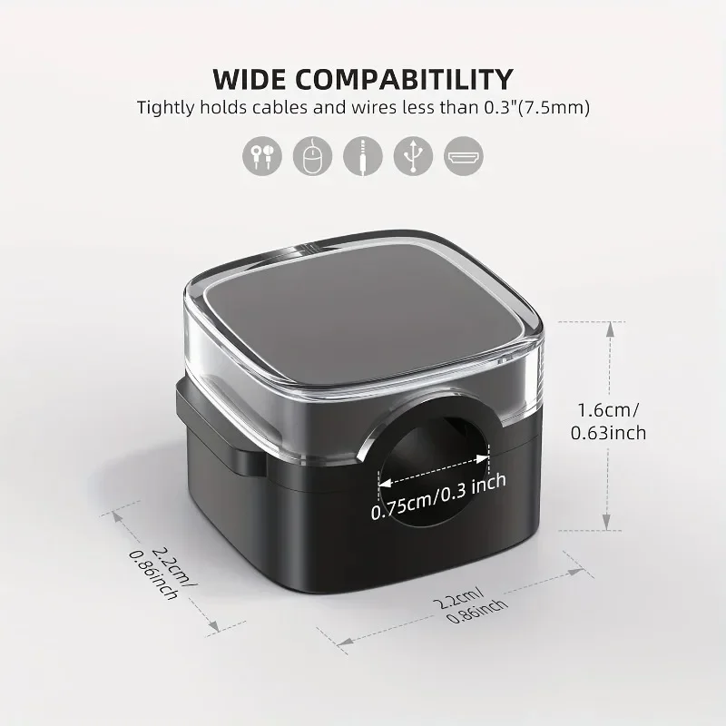 6 шт., магнитные зажимы для кабелей