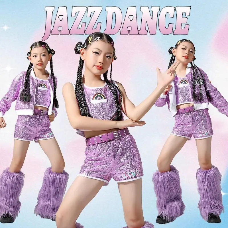 

Fashion Girl Catwalk Performance Clothes New Year's Day Children's Jazz Dance Clothes Jazz Girl Group Dance Clothes