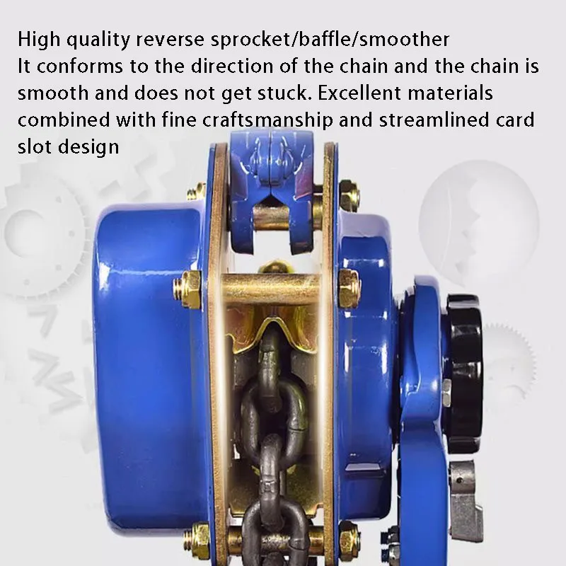 Lever Hoist 2T Hand Hoist Ring Chain Hand Plate Manual Tensioner Wire Puller Lifting Hoist